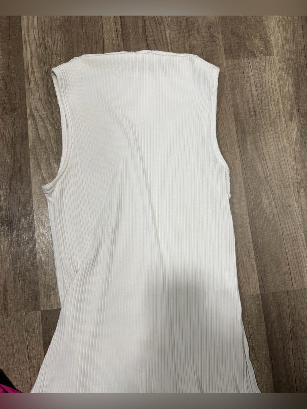 Old Navy White Ribbed Tank Top
